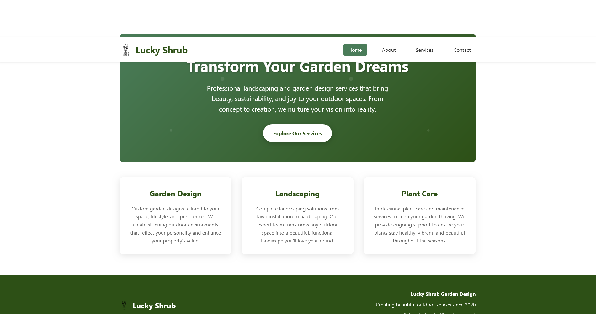 Lucky Shrub Project