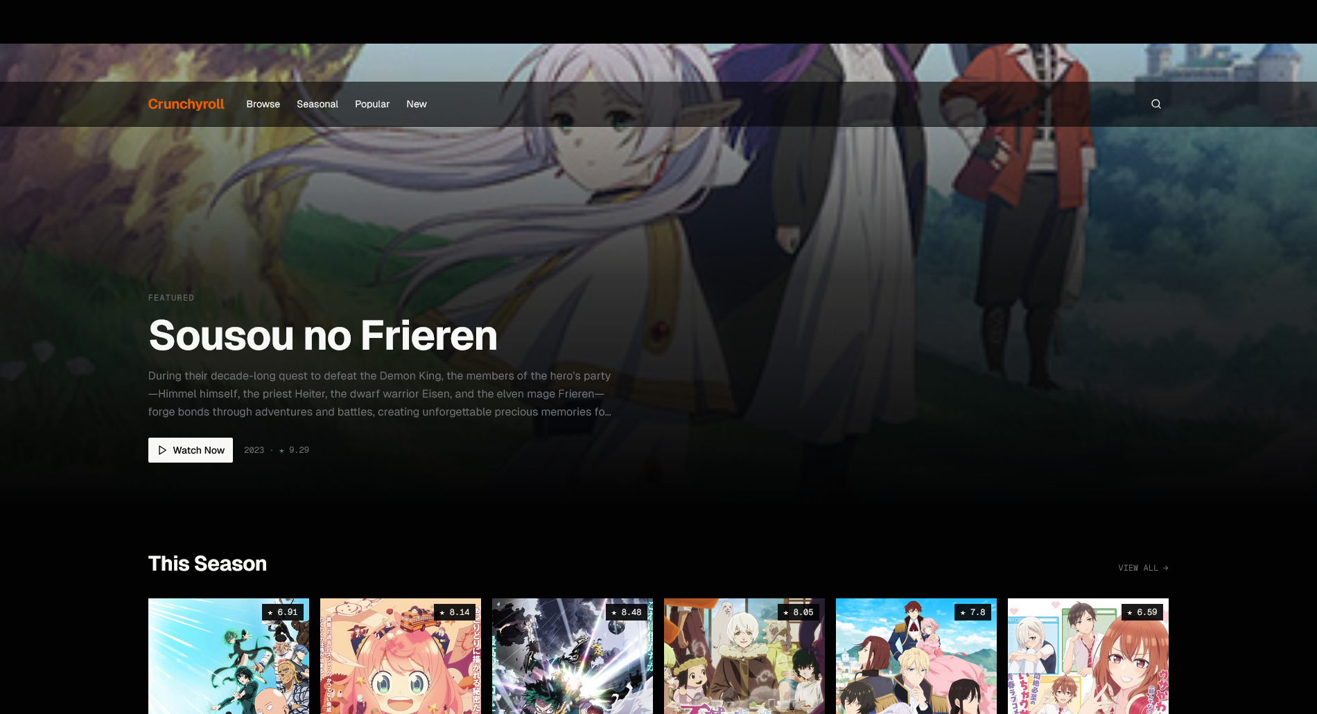Crunchyroll Redesign